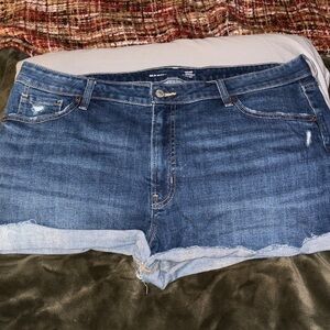 Size 18 Old Navy Dark Blue Jean Shorts